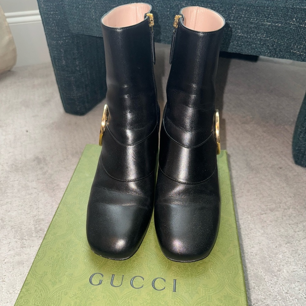 GUCCI Black Heel Booties EU 40 - Picture 4 of 4
